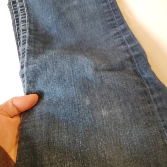 True Religion Dark Wash Boot Cut Crystal Pocket Jeans Waist Size 28 - Picture 12 of 15